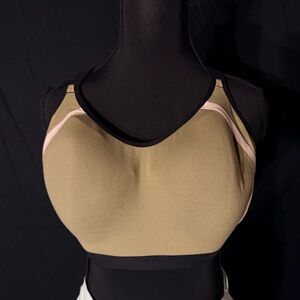 Victoria's Secret Olive Green and Pink Sports Bra